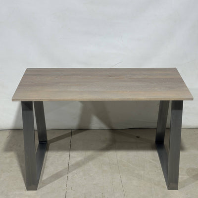 Solid Oak Desk Whitewashed Finish L120 x W60 x H75cm