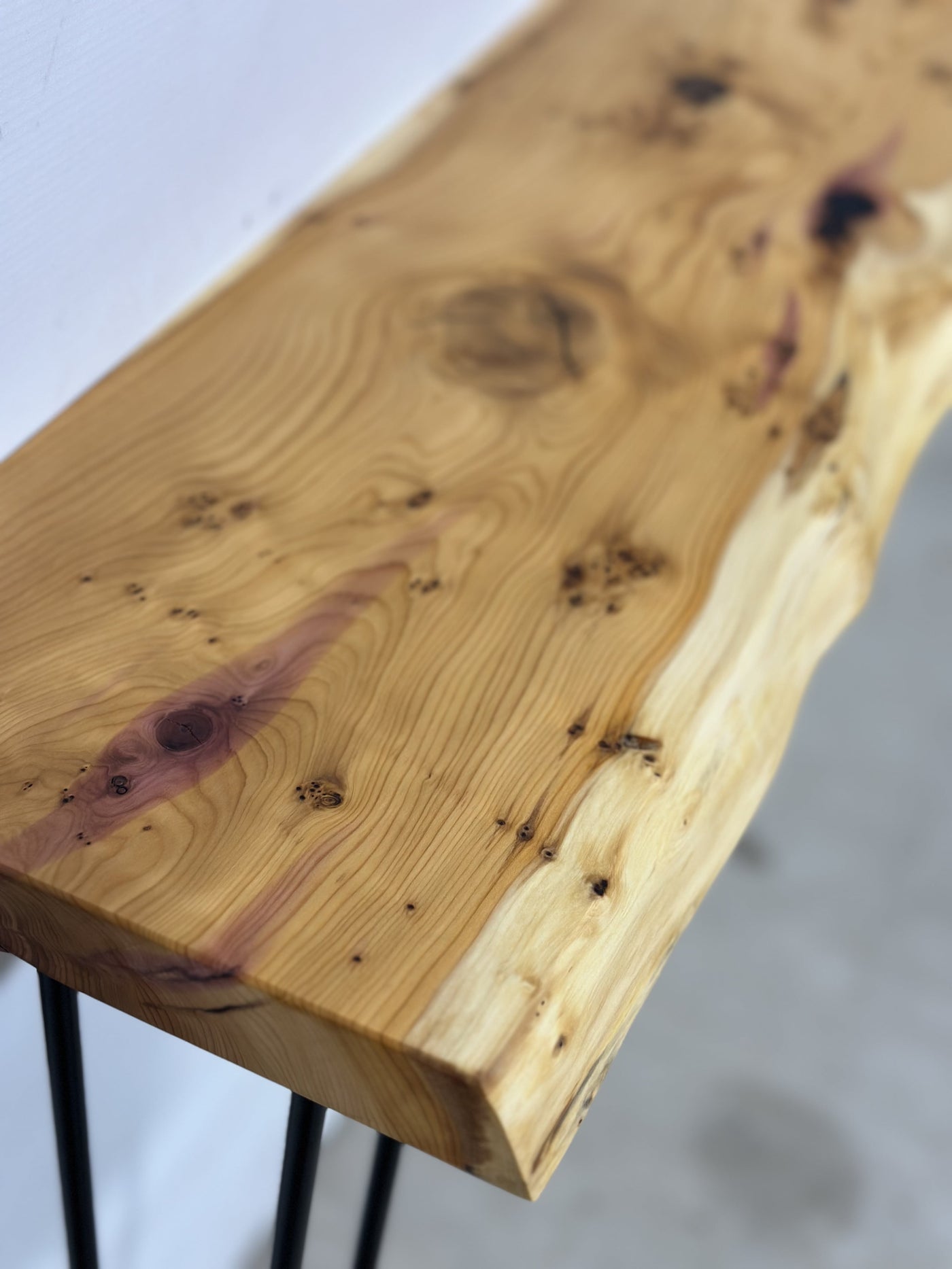 Live Edge Console Table