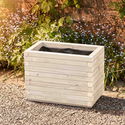 Modern Garden Patio Planter - Custom Sizes & Colors | FSC Timber | Optional Castor Wheels