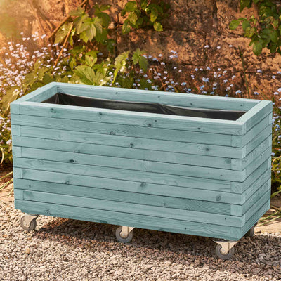 Modern Garden Patio Planter - Custom Sizes & Colors | FSC Timber | Optional Castor Wheels