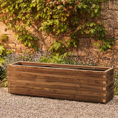 Modern Garden Patio Planter - Custom Sizes & Colors | FSC Timber | Optional Castor Wheels