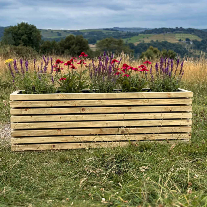 Contemporary Wooden Planter | Fully Assembled & Lined