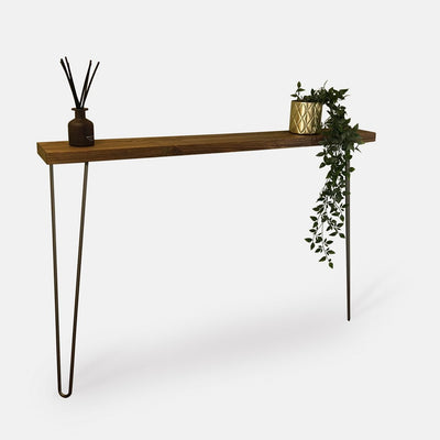 Narrow Wood Hairpin Console Table, Wooden Rustic Hallway Table, Handmade Entryway Table Active Handmade furniture